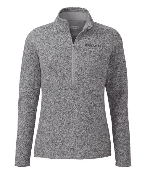 Рыболовная рубашка KUIU Women's Base Camp Pullover Sweater | Stone White Heather