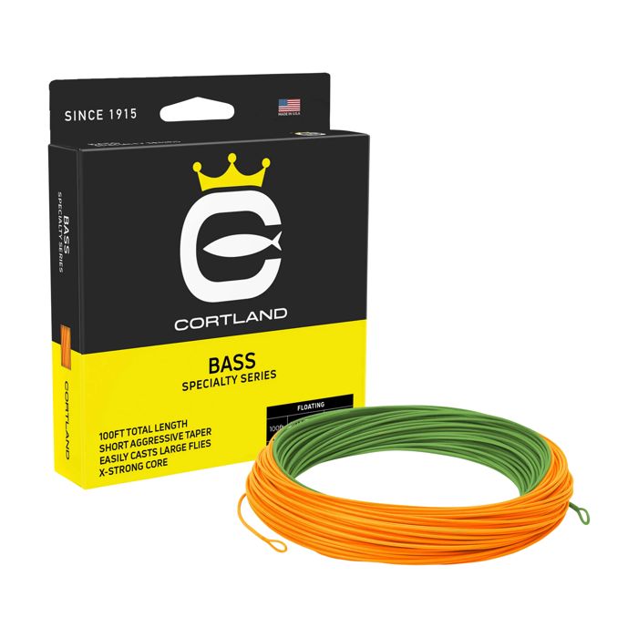 Нахлыстовый шнур Cortland Specialty Series Bass Fly Line - Lily Green / Hot Orange / WF6F