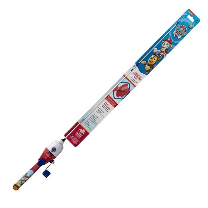 Рыболовный комплект Kid Casters Paw Patrol Youth Fishing Spincast Rod and Reel Kit - 29.5i