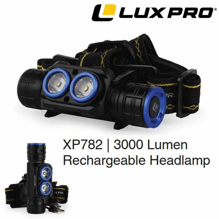 Фонарь Lux Pro XP782 Rechargeable 3000 Lumen Headlamp