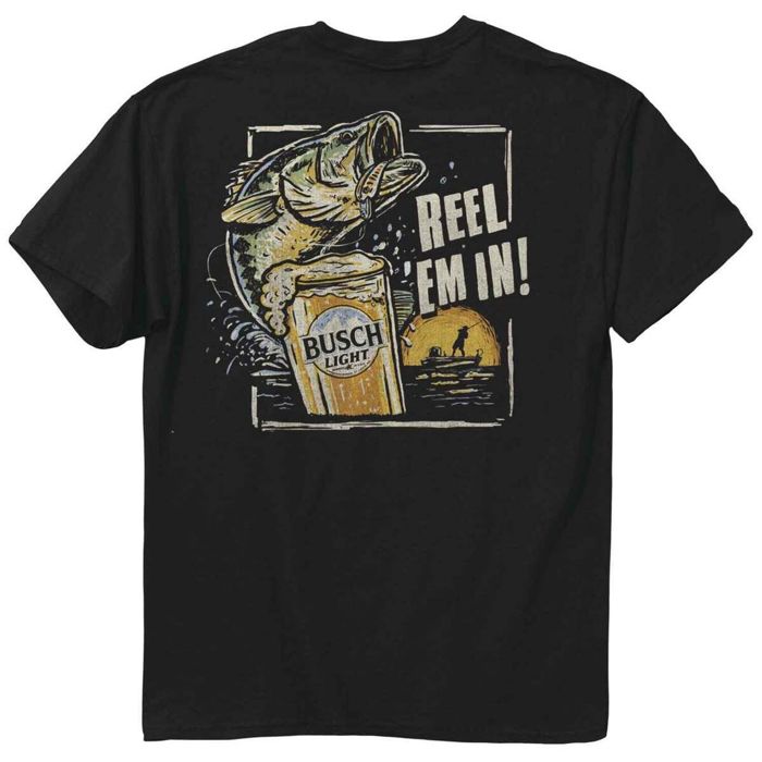Рыболовная рубашка Busch Light Men's Reel 'em In Short Sleeve Casual Shirt