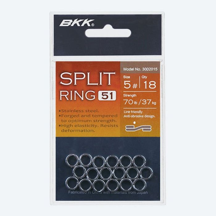 Вертлюги и застёжки BKK Split Ring-51 Stainless Steel Split Rings