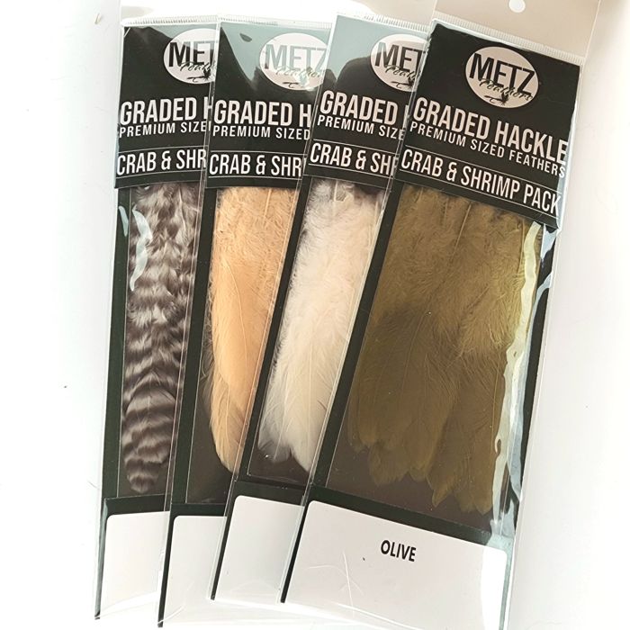 Материал для вязания мушек J. Stockard Fly Fishing Hackle Crab/Shrimp Pack