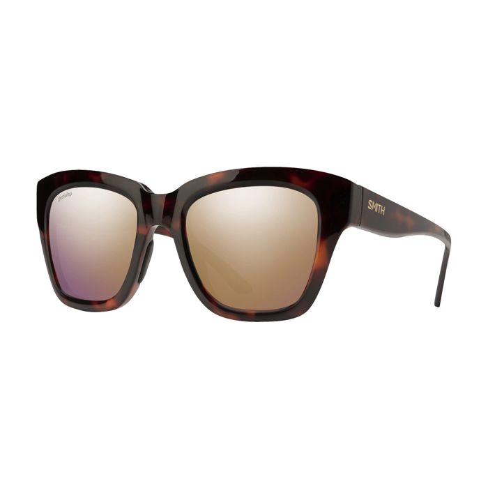 Поляризационные очки Smith Sway Sunglasses - Tortoise - ChromaPop Polarized Rose Gold Mirr
