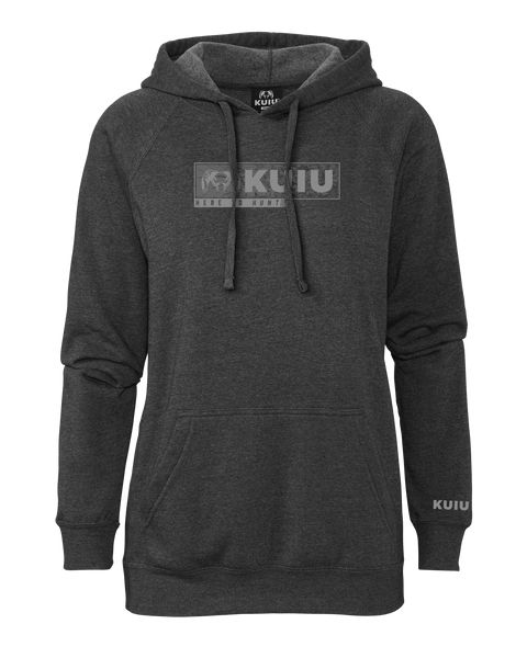 Рыболовная рубашка KUIU Women's Here to Hunt Gritstone Hoodie | Charcoal