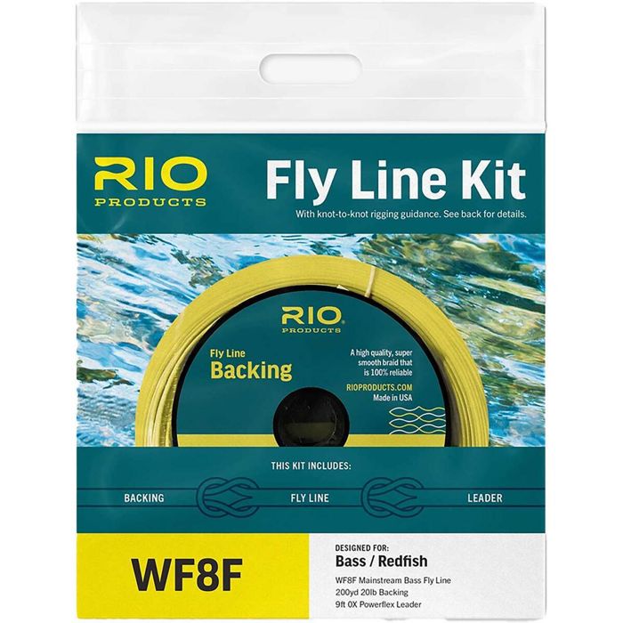 Нахлыстовый шнур RIO Products RIO Fly Line Kit Bass/Redfish Fly Line Backing - WF8F, Yello