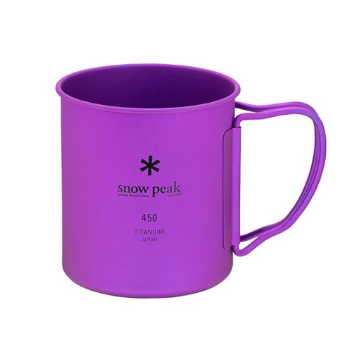Походная посуда Ti-Single 450 Anodized Cup by Snow Peak - Purple