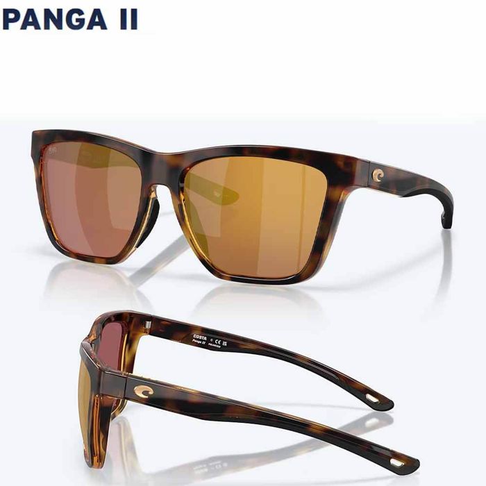 Поляризационные очки Costa Panga II Sunglasses - TORTOISE / 580G GOLD