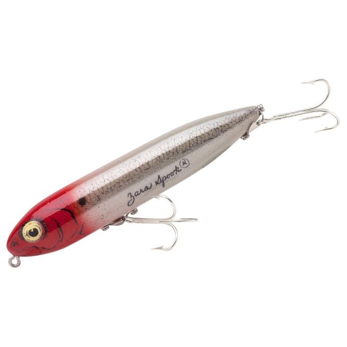 Поверхностная приманка Heddon Zara Spook Topwater Bait - Gw/Finish Pearl/Red Head, 3/4oz,