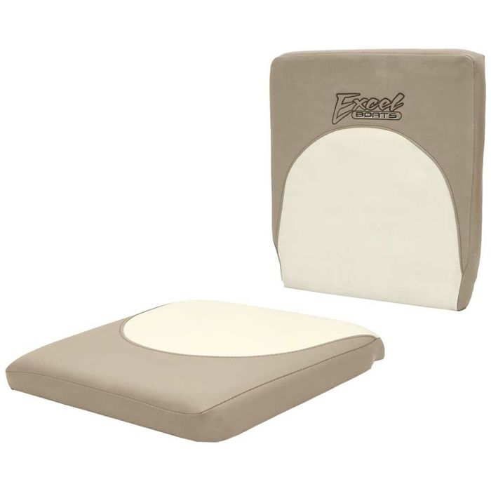Лодочное сиденье Excel Boats Excel Boat Seat Cushions | Brown Off White (2 Piece Set)