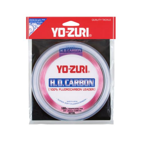 Поводковый материал YO-ZURI HD Disappearing Pink Carbon Leader - 500 yd