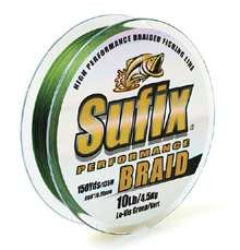 Плетёный шнур Sufix Performance Braid 20 lb, 300 ярдов