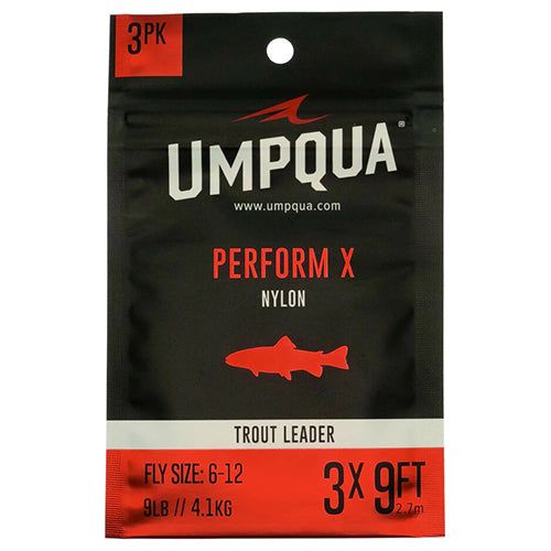 Поводковый материал Umpqua Perform X Trout Leader 9' 3 Pack