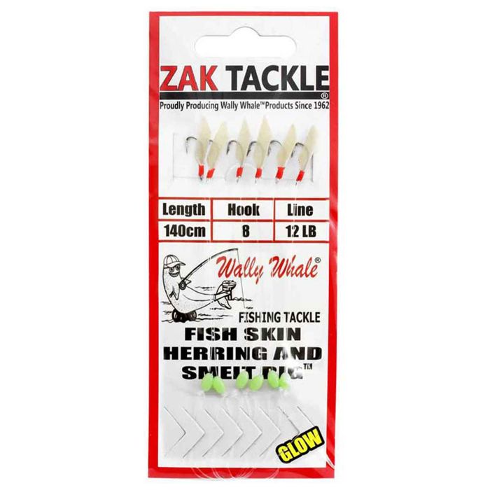Готовая оснастка Zak Tackle Wally Whale Fish Skin Herring and Smelt Bait Rig - Fish Skin/G