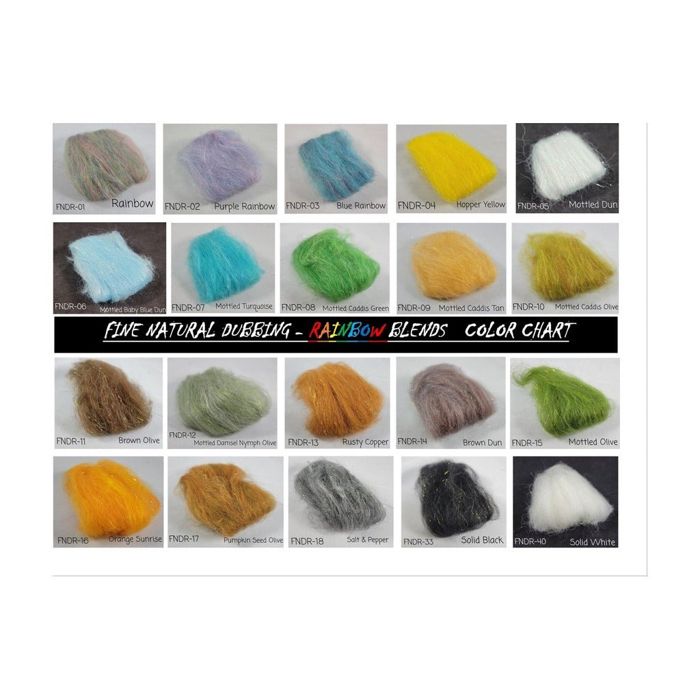 Материал для вязания мушек Nature's Spirit Fine Natural Dubbing - Rainbow Blend