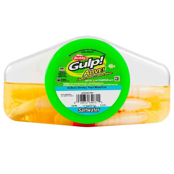 Силиконовая приманка Berkley Gulp! Alive! Shrimp Saltwater Soft Bait