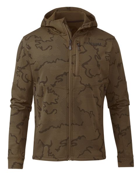 Рыболовная рубашка KUIU Ridgepoint Fleece Hoodie | Coyote Brown Tonal