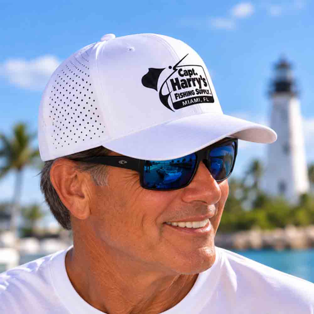Головной убор Capt. Harry's Products Capt. Harry's White Performance 5 Panel Hat