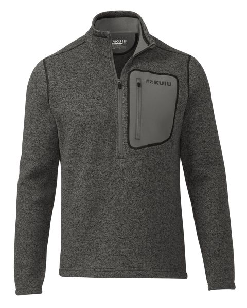 Рыболовная рубашка KUIU Base Camp Pullover Sweater | Charcoal Heather
