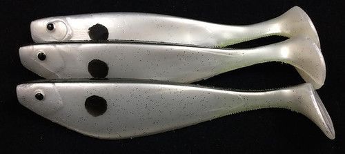 Sterling White Pearl 6" Shads, мягкие приманки