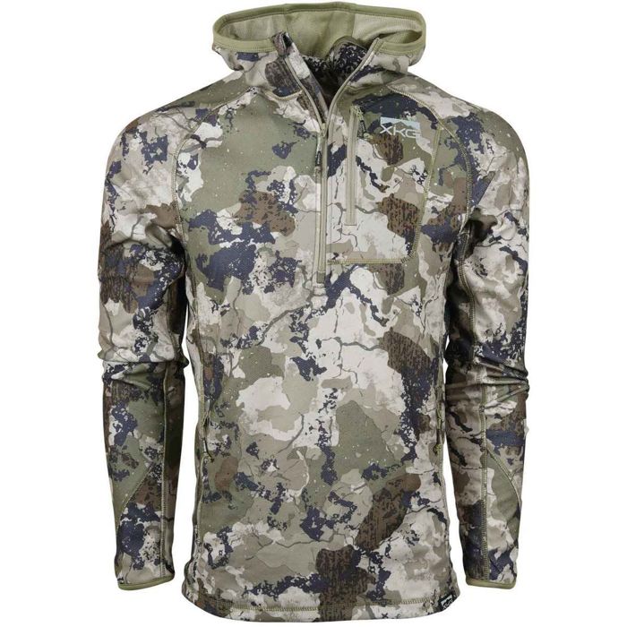 Рыболовная рубашка Kings Camo Men's XK7 XKG Covert Half Zip Hunting Hoodie