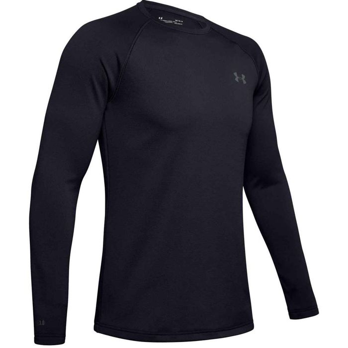 Рыболовная рубашка Under Armour Men's ColdGear Base 3.0 Long Sleeve Shirt - Black - 3XL