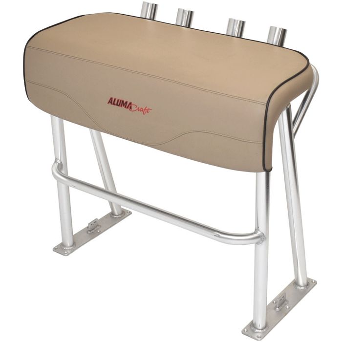 Стойка-сиденье для лодки Alumacraft Boat Leaning Post w/ Rod Holders | Beige Aluminum