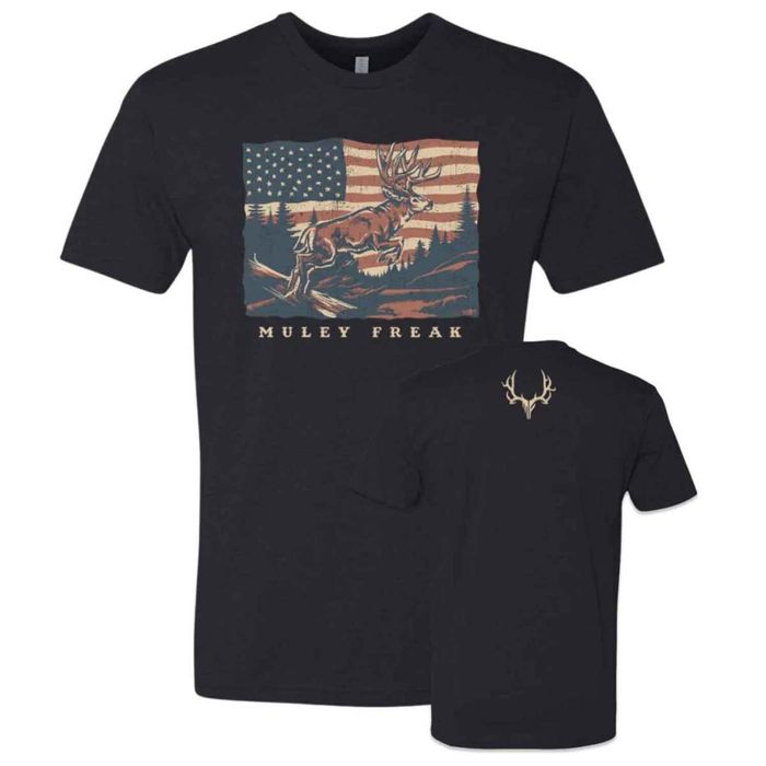 Рыболовная рубашка Muley Freak Men's Bound For Liberty Short Sleeve Casual Shirt