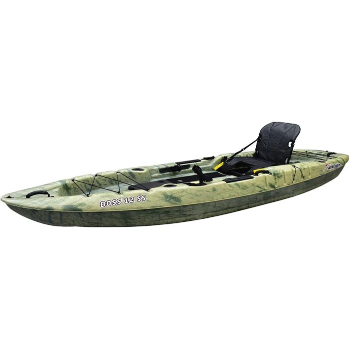 Каяк Sun Dolphin Boss 12 SS Sit-On-Top Fishing Kayak with Paddle