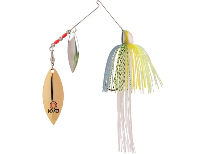 Спиннербейт Strike King KVD Finesse Double Willow Spinnerbait 1/2oz Chartreuse Sexy Shad N