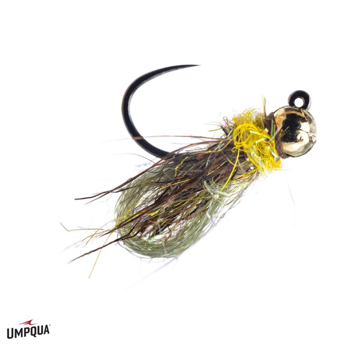 Мушки Umpqua Jiggy Caddis Pupa Mercer Fly Olive