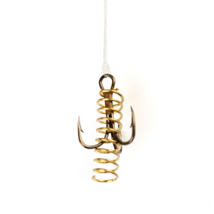 Крючки Eagle Claw Softbait Spring Snelled Treble Hook