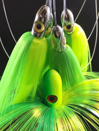 Морская приманка Green/Yellow Heavy Joe Shute Lure Chain