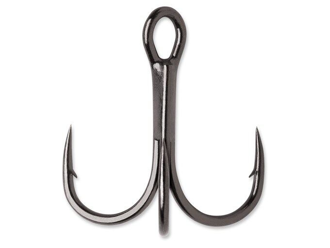 Крючки VMC Hybrid Treble 1X Hook #4 Black Nickel 4PK