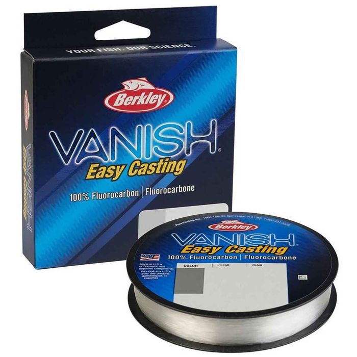Флюорокарбоновая леска Berkley Vanish Fluorocarbon Fishing Line - 20lb, Clear, 250yd