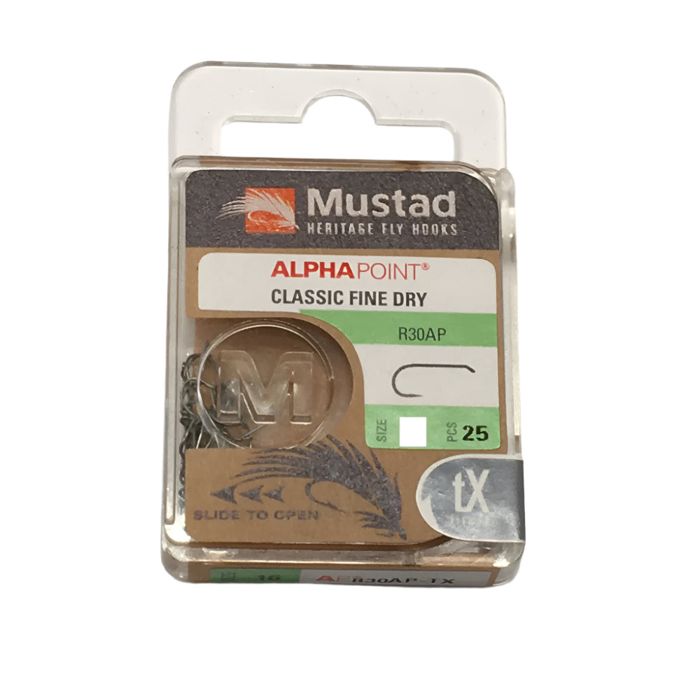 Крючки Mustad Heritage Dry Fly Hook R30AP (94833) - 12 / 25pk