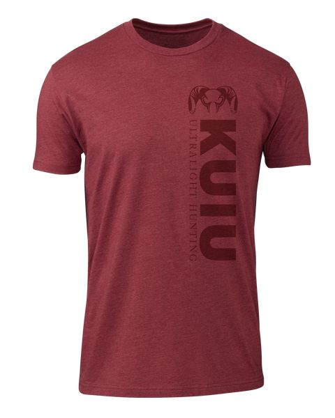 Рыболовная рубашка KUIU Solid Vertical T-Shirt | Cardinal
