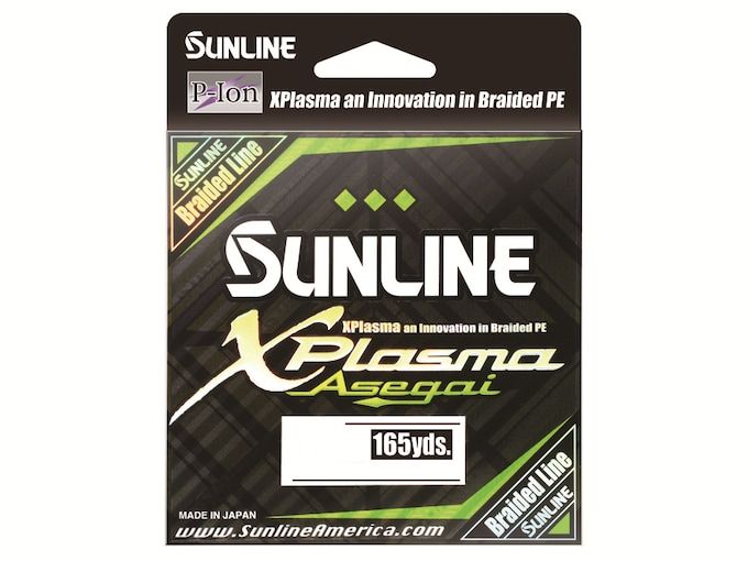 Плетёный шнур Sunline Xplasma Asegai Braided Fishing Line 12lb 165yd Light Green