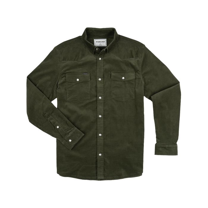 Рыболовная рубашка Poncho Outdoors Poncho Western Corduroy Shirt - The Zilker