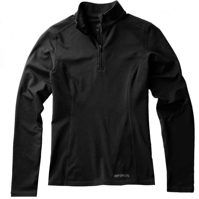 Рыболовная рубашка Hot Chillys Women's Micro-Elite Chamois Quarter Zip Long Sleeve Base La