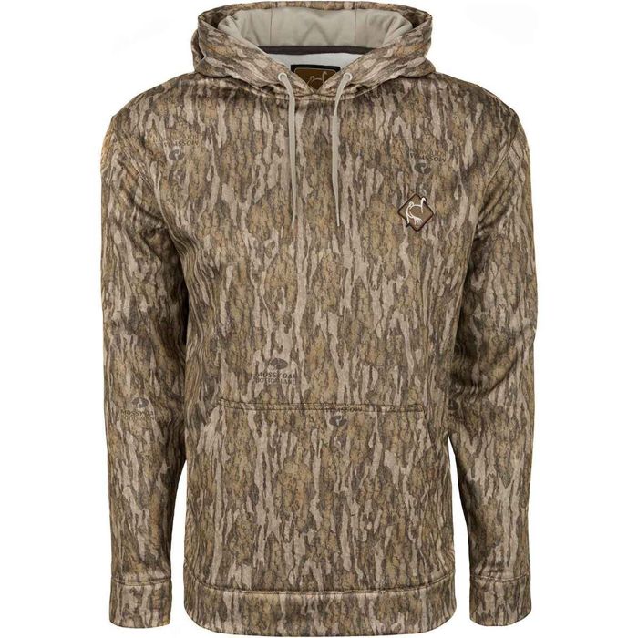 Охотничий камуфляж Ol' Tom Men's Mossy Oak Bottomland Camo Performance Hunting Hoodie - 3X