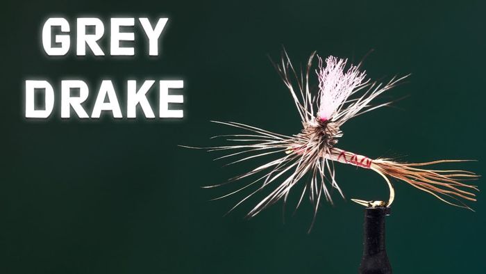 Набор для вязания мушек Trident Grey Drake Spinner Dry Fly Tying Video Material Kit