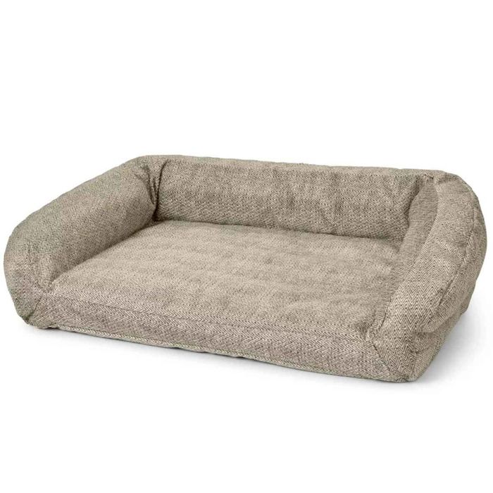 Снаряжение для собаки Orvis ToughChew ComfortFill-Eco Bolster Nylon Charcoal Chevron Dog B