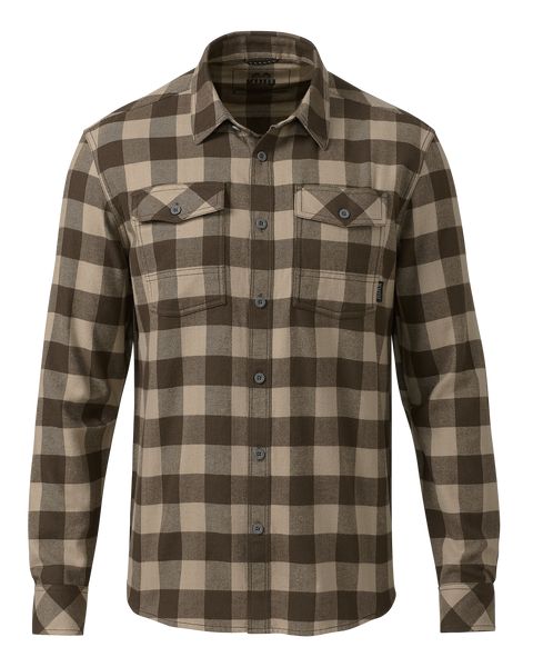 Рыболовная рубашка KUIU Outlet Field Flannel Shirt | Brown Buffalo Check