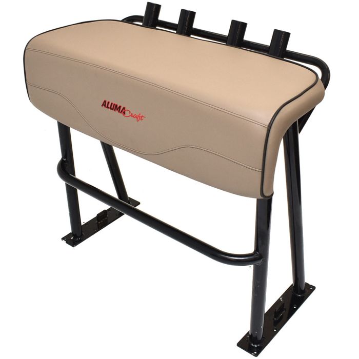 Стойка-сиденье для лодки Alumacraft Boat Leaning Post w/ Rod Holders | Black Aluminum