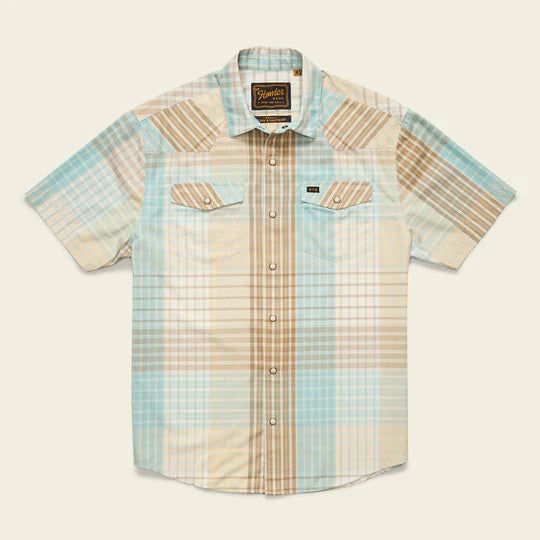 Рыболовная рубашка Howler Brothers Howler Bros H Bar B Snapshirt - Cottage Plaid Seafoam