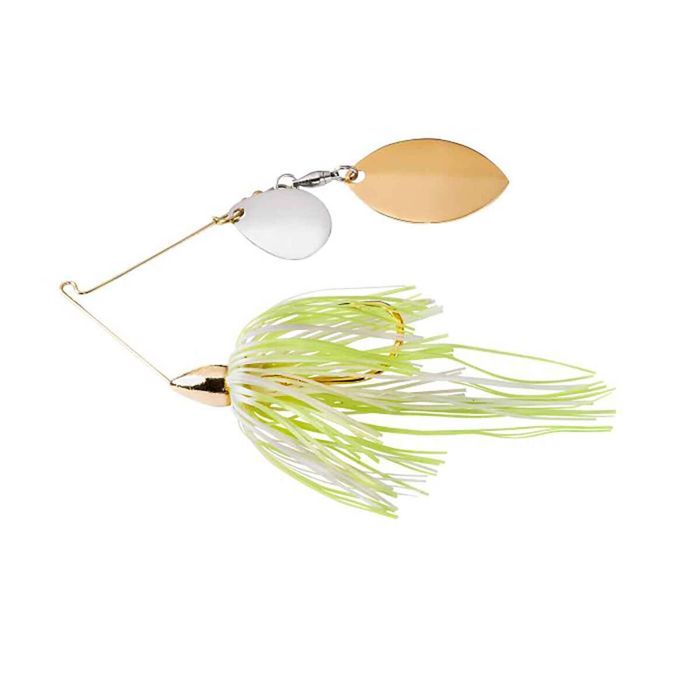 Спиннербейт War Eagle Gold Frame Finesse Colorado/Turtleback Spinnerbait - Hot White Chart