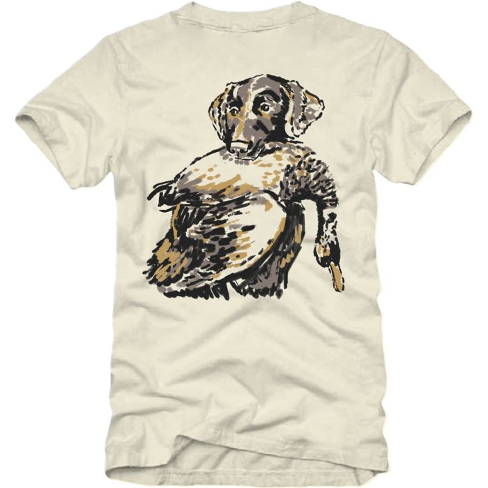 Рыболовная рубашка Banded Duck Dog Sketch Graphic Hunting T-Shirt