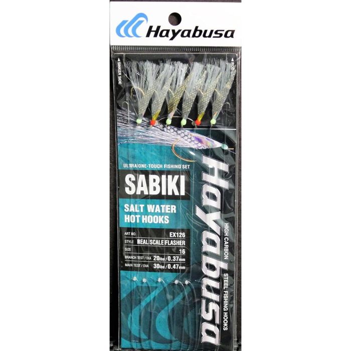Зимний эхолот Hayabusa Ultraviolet Scale Flasher Sabiki Rig EX126