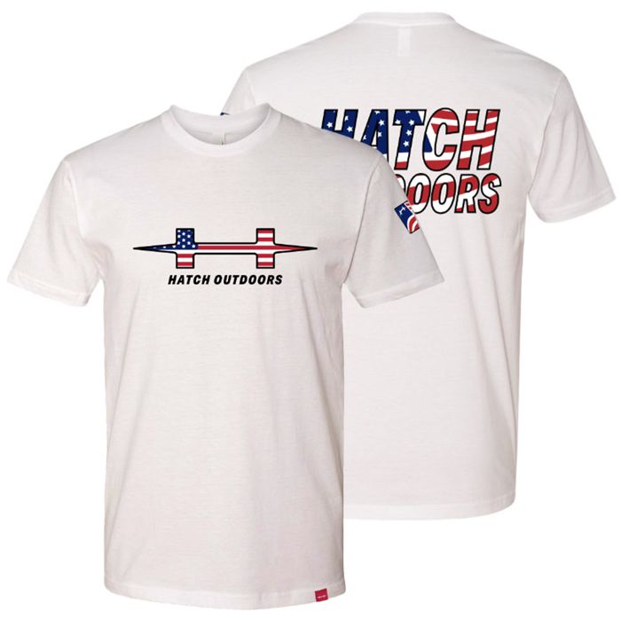Рыболовная рубашка Hatch Outdoors, INC The U.S. of H Tee, Short-Sleeve